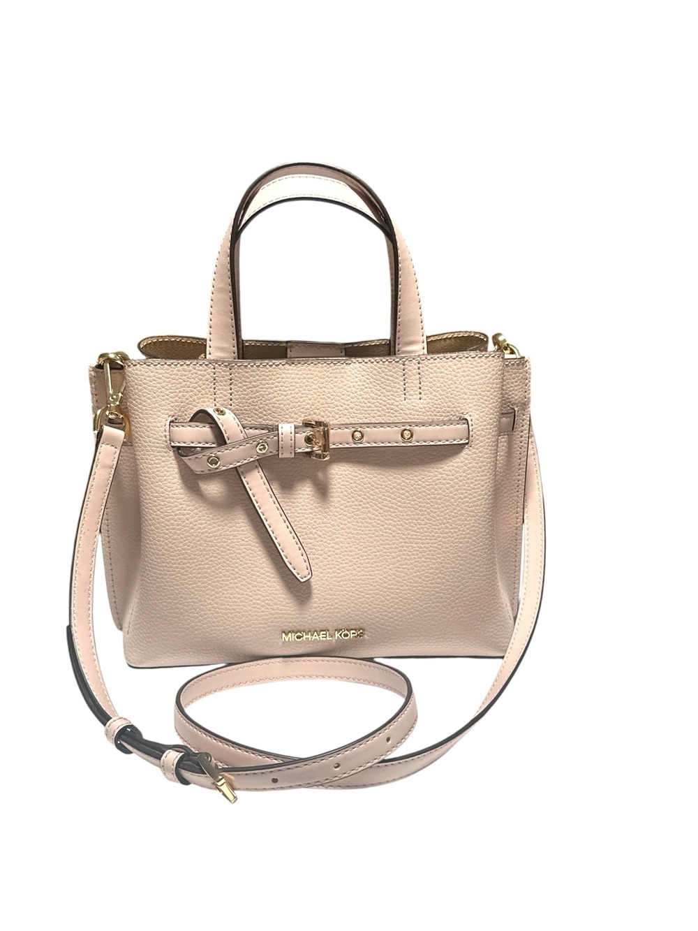 Michael Kors Pale Pink Leather Crossbody Satchel